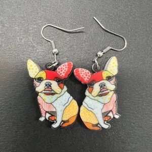 Dog earrings